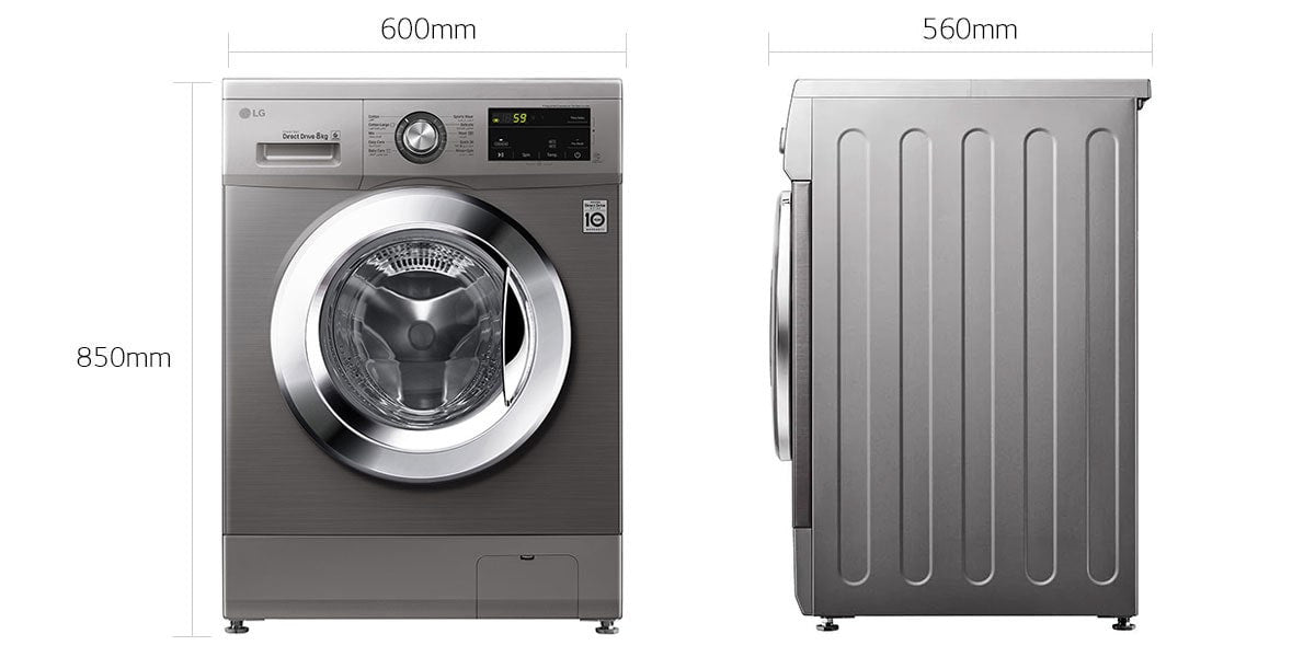 LG WM FRONT LOAD 8KG - FH2J3TNG5